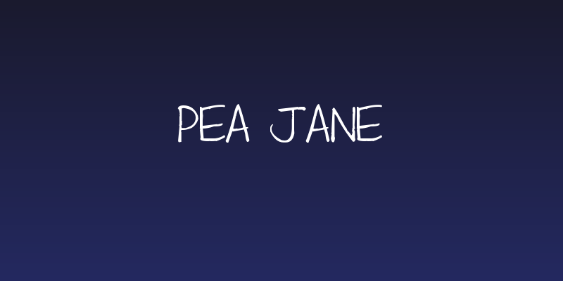 Pea Jane Social Header