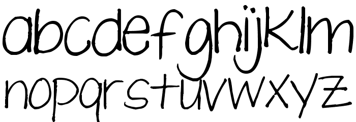 Pea Jane Font LOWERCASE