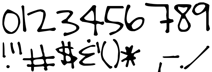 Pea Janelle Font OTHER CHARS