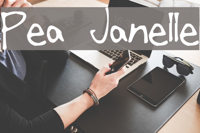 Pea Janelle Font examples