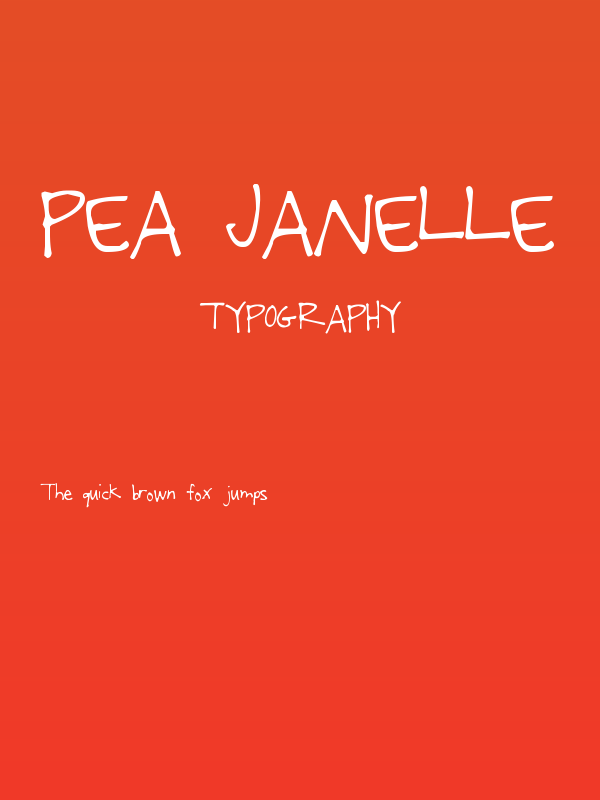 Pea Janelle Poster