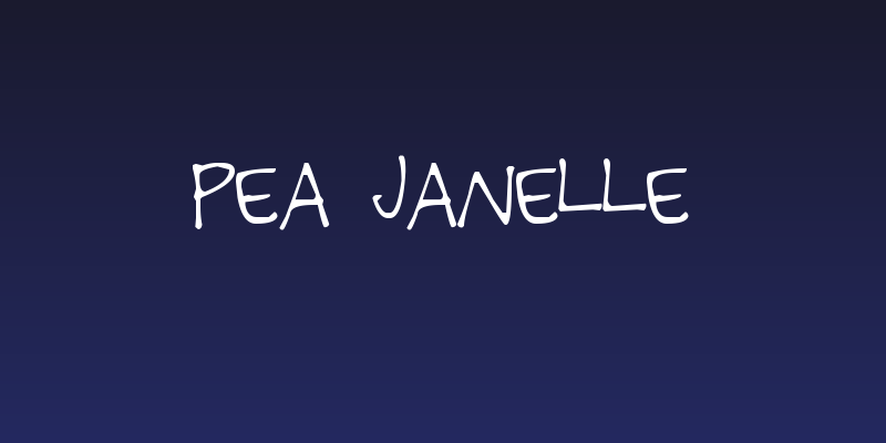Pea Janelle Social Header