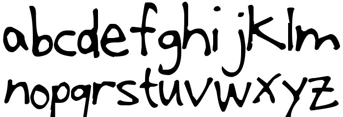 Pea Janelle Font LOWERCASE
