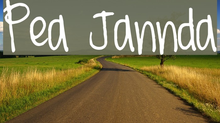 Pea Jannda Font examples
