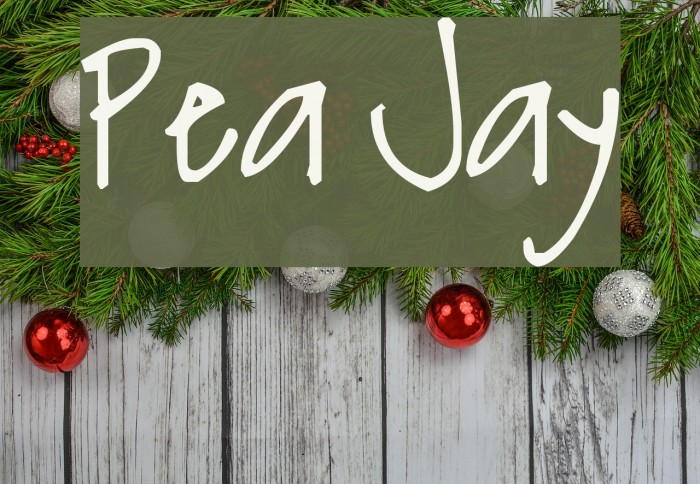 Pea Jay Font examples