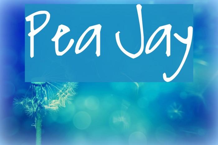 Pea Jay Font examples