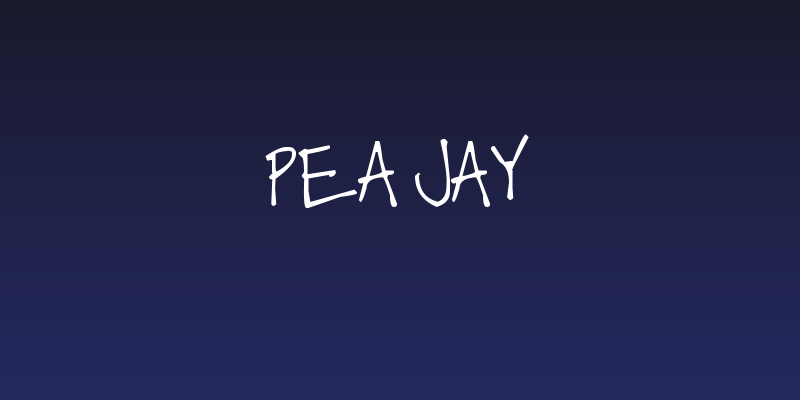 Pea Jay Social Header
