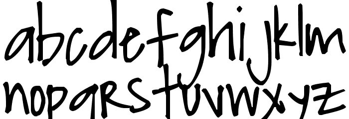 Pea Jay Font LOWERCASE