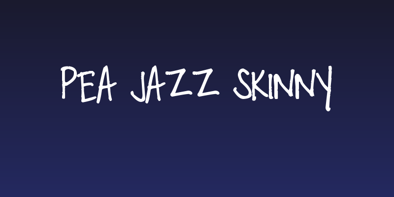 Pea Jazz Skinny Social Header