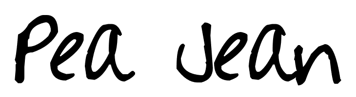 Pea Jean  Frei Schriftart Herunterladen