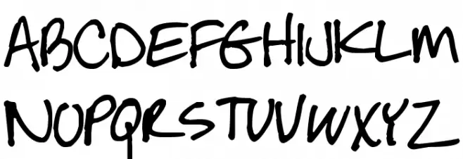 Pea Jean Font Litere mari
