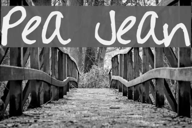 Pea Jean Font examples