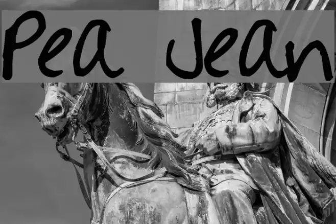 Pea Jean Font examples