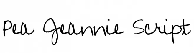 Pea Jeannie Script 