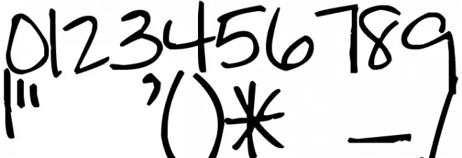 Pea Jeannie Script Font OTHER CHARS