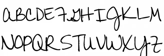 Pea Jeannie Script Schriftart Groß