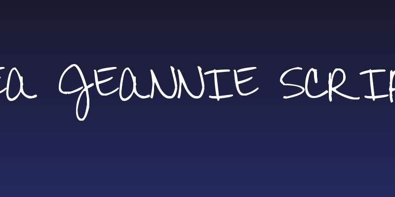 Pea Jeannie Script Social Header