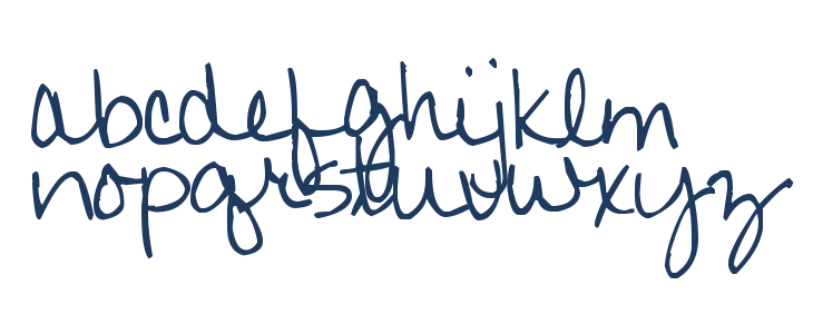 Pea Jeannie Script Lowercase