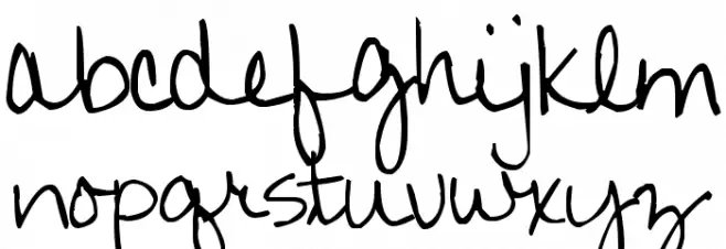 Pea Jeannie Script Schriftart Kleinbuchstaben
