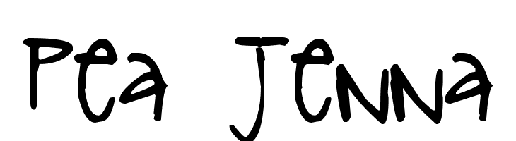 Pea Jenna  font caratteri gratis