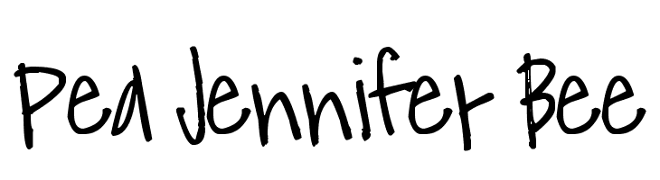 Pea Jennifer Bee  font caratteri gratis