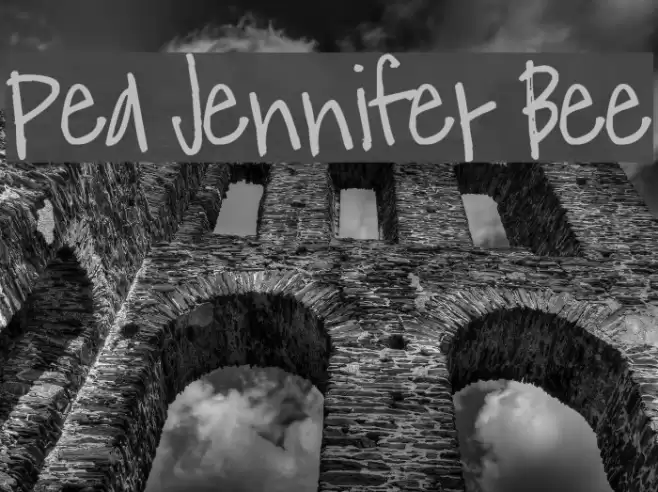 Pea Jennifer Bee Font examples