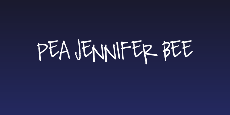 Pea Jennifer Bee Social Header