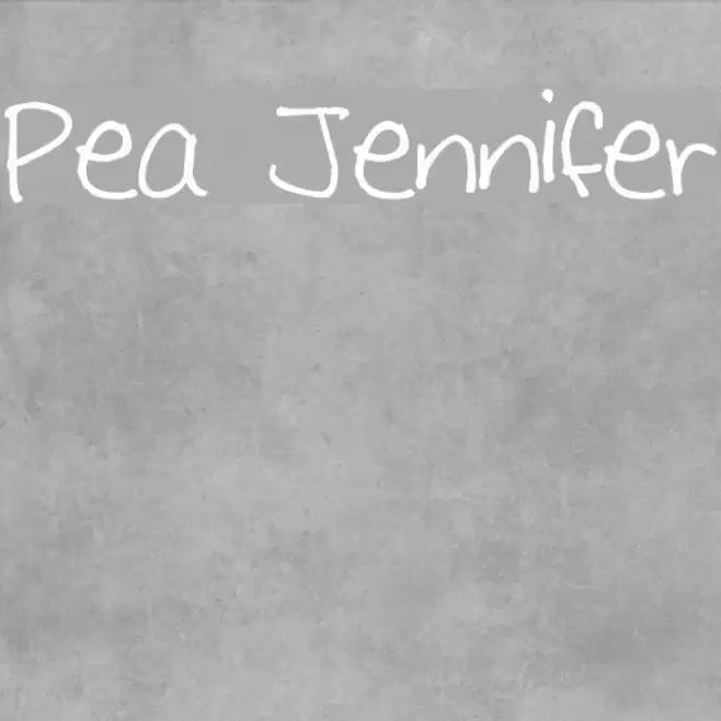Pea Jennifer Font examples
