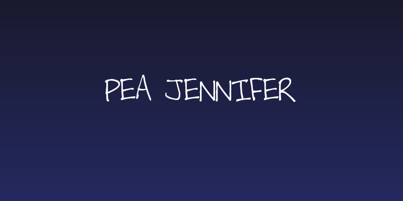 Pea Jennifer Social Header
