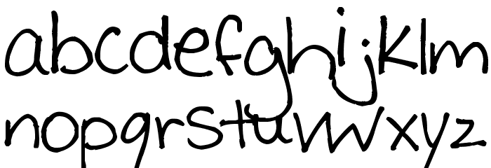 Pea Jennifer Font LOWERCASE
