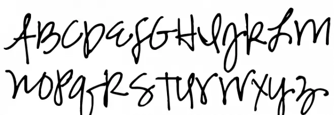 Pea Jenny Script Schriftart Groß
