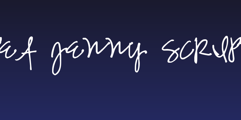 Pea Jenny Script Social Header