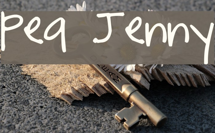 Pea Jenny Font examples