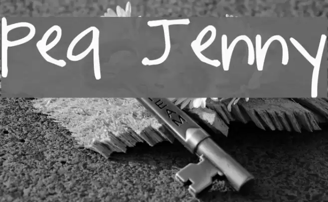 Pea Jenny フォント examples