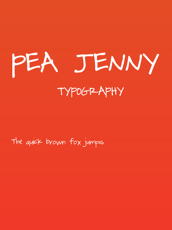 Pea Jenny Poster