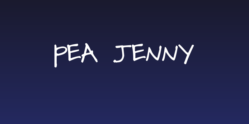 Pea Jenny Social Header