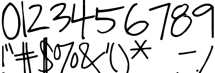 Pea Jess Font OTHER CHARS