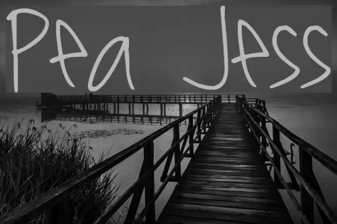 Pea Jess Font examples