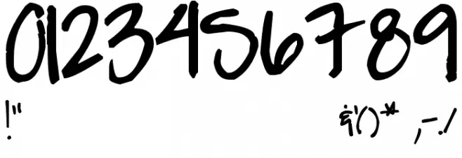 Pea Jessi Font OTHER CHARS