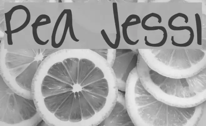 Pea Jessi Font examples