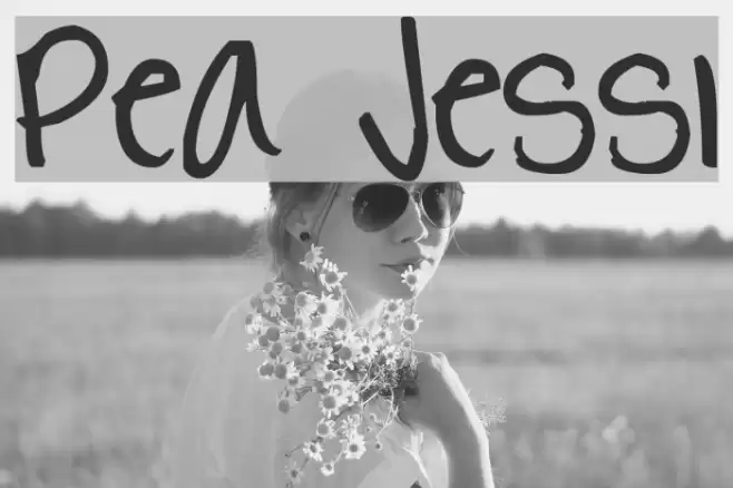 Pea Jessi Font examples
