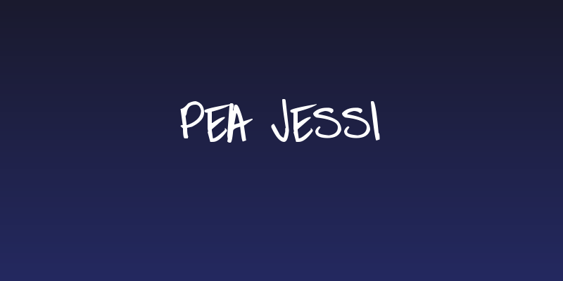 Pea Jessi Social Header