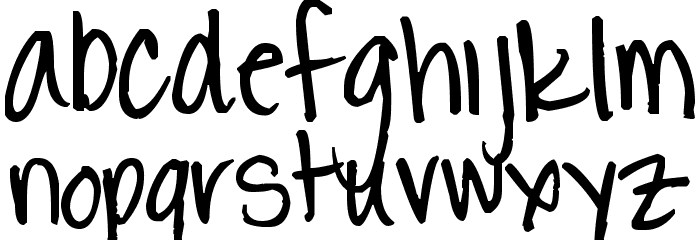 Pea Jessi Font LOWERCASE