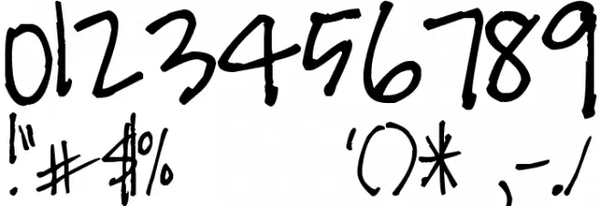 Pea Jessica Font OTHER CHARS