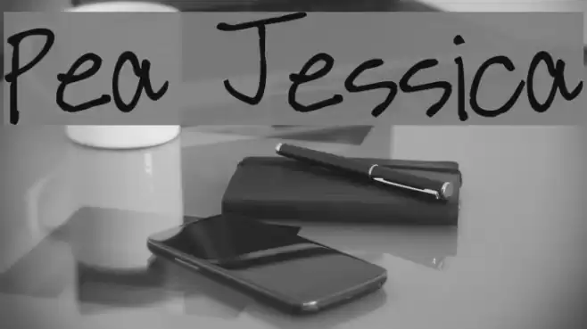 Pea Jessica Font examples