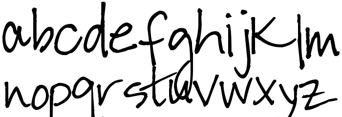 Pea Jessica Font LOWERCASE