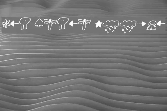 Pea Jiawei Doodles Font examples