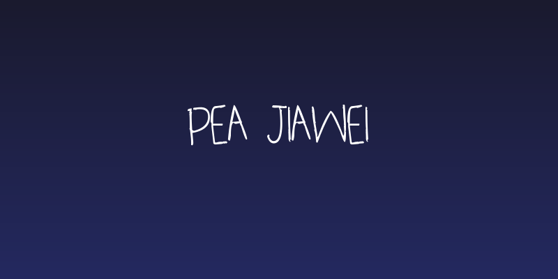 Pea Jiawei Social Header