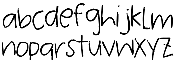 Pea Jiawei Font LOWERCASE