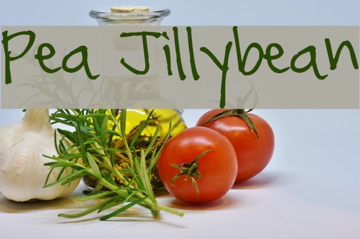 Pea Jillybean Fonte examples